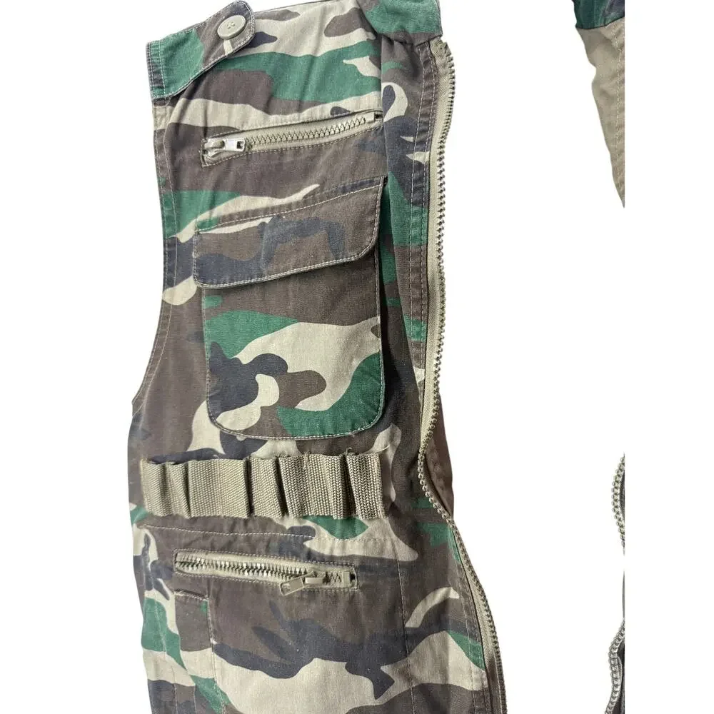 Rothco Woodland Camouflage Camo Ranger Vest Mens Medium